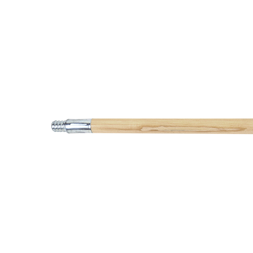 1 1/8" x 60" Threaded Metal Tip Lacq Wood Handle