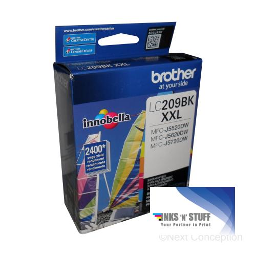 Brother LC209BKS Innobella Black Ink Cartridge, Ultra High Yield (XXL Series)