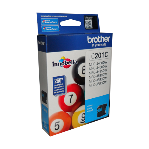 Brother LC201CS Innobella Cyan Ink Cartridge, Standard Yield