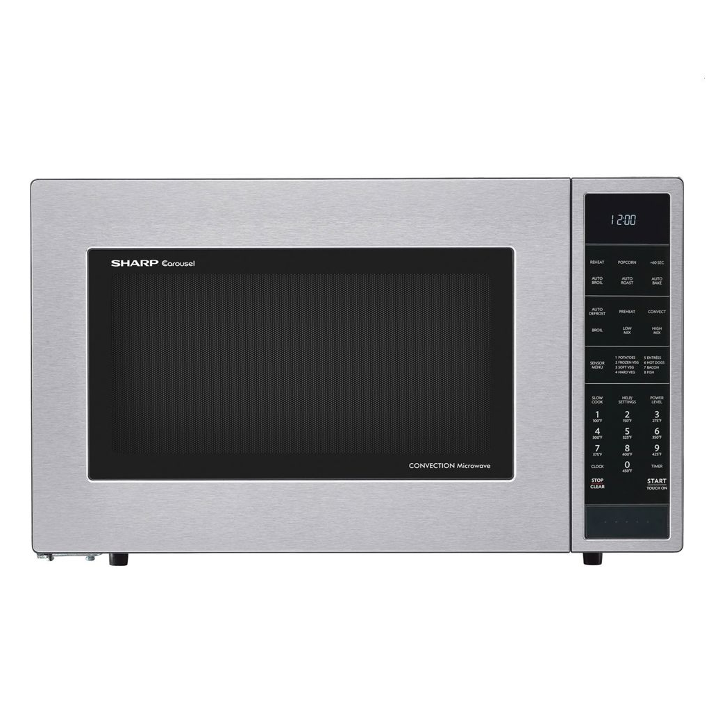 SHARP SMC1585KS Carousel® Countertop Convection Microwave Oven 1.5 cu. ft. 900W Stainless Steel