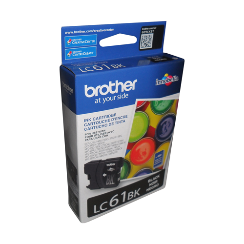 Brother LC61BKS Innobella Black Ink Cartridge, Standard Yield