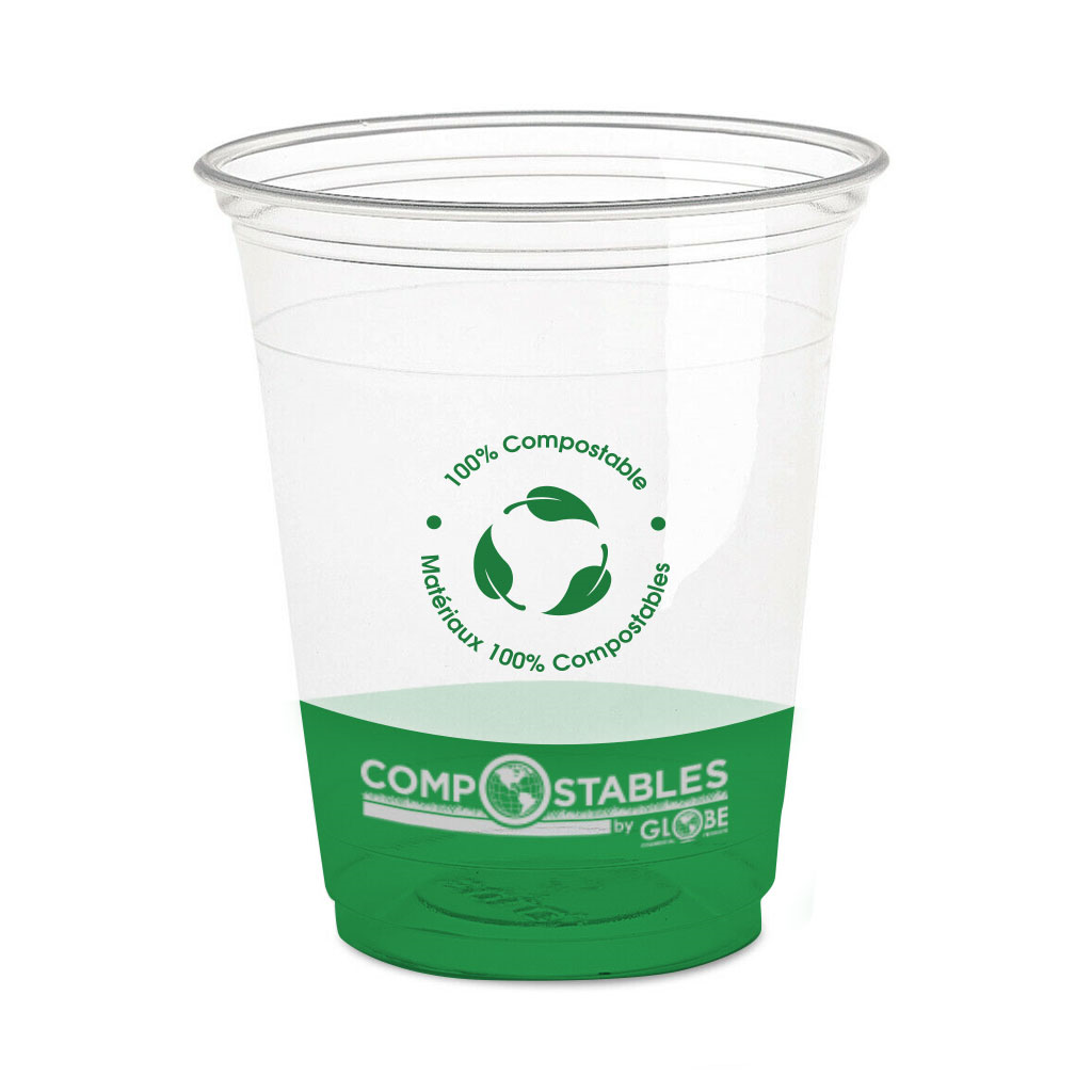 Clear PLA Cold Cups - 16 Oz, Pack of 50