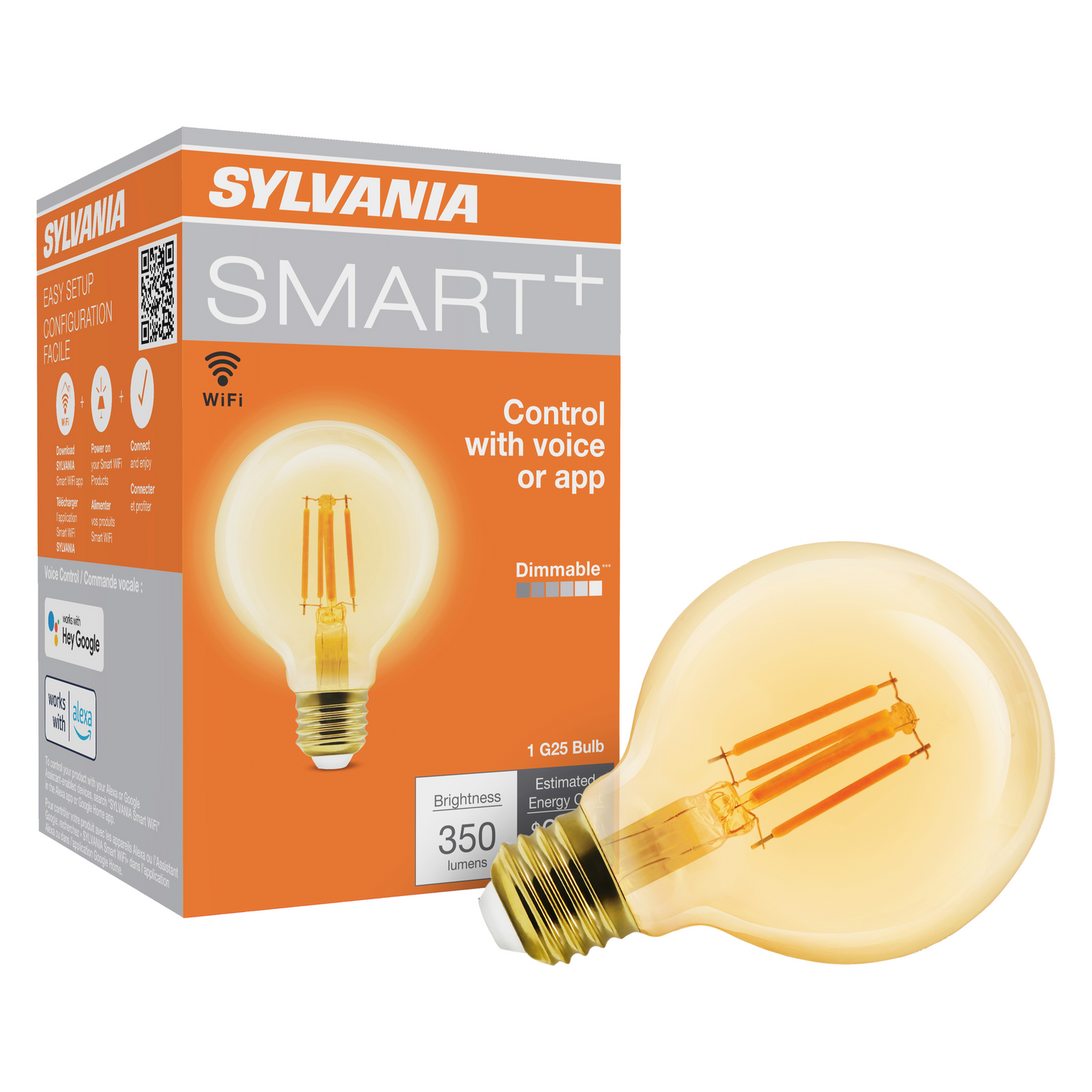 SMART+ WiFi Filament Amber: G25 Amber White (2000K)
