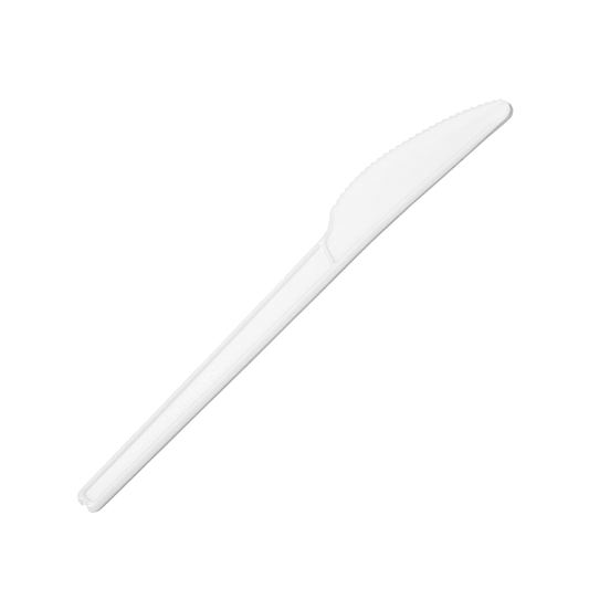 Compostable Knives, White, CPLA, 100 per pack