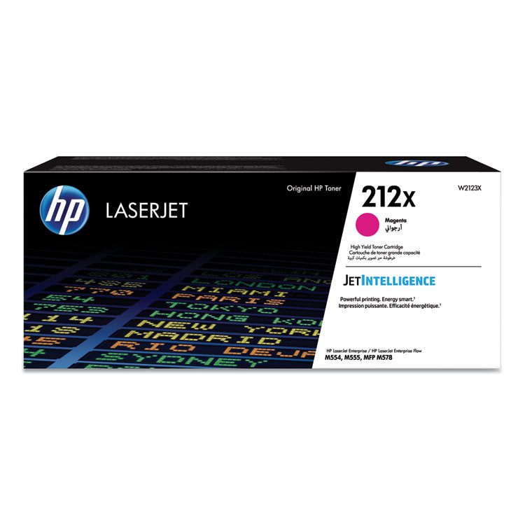 HP Genuine OEM (W2123X) HP212X Hi Yld Mag Toner Ctg (10K Yld)