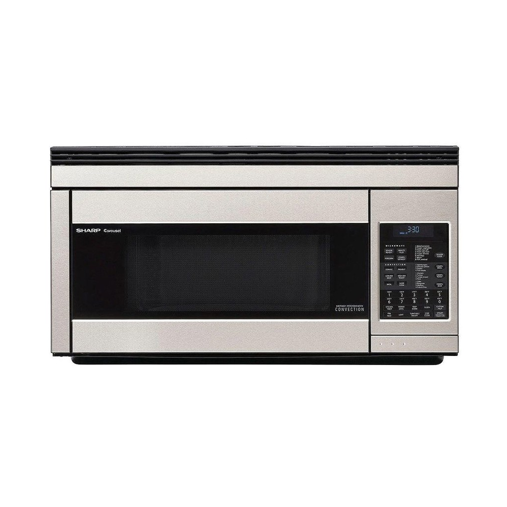 SHARP R1874TY Carousel® Over-the-Range Microwave Oven 1.1 cu. ft. 850W Stainless Steel