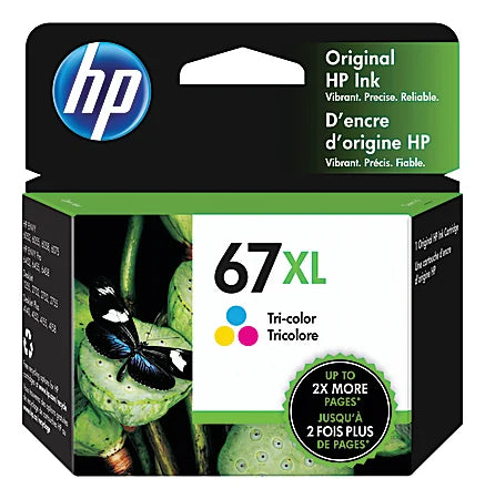 HP67XL TRI-COLOR INK CTG (200 YLD) ENVY 6052/6055/6058/6075/