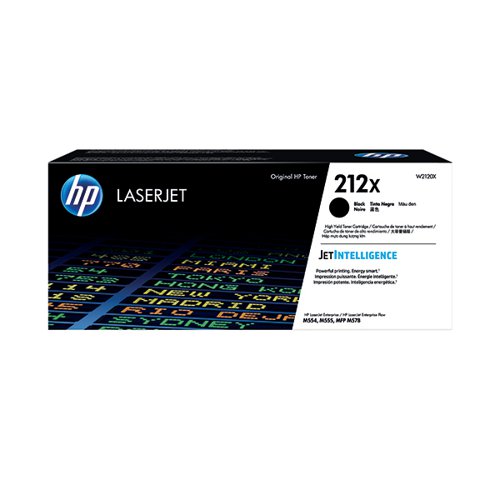 HP Genuine OEM (W2120X) HP212X Hi Yld Blk Toner Ctg (13K Yld)