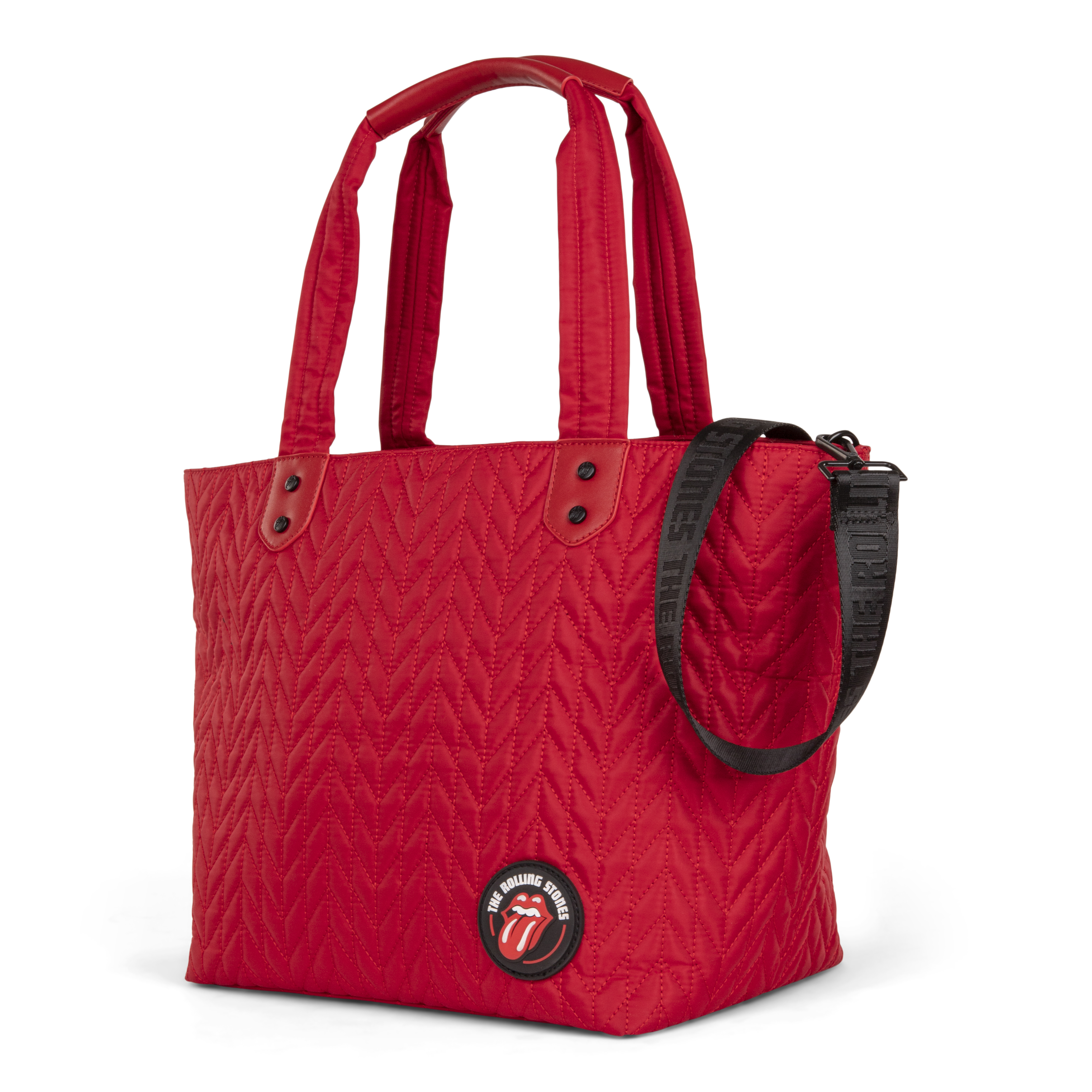 TTE6073RS The Rolling Stones Iconic Tote Bag - Quilted Nylon