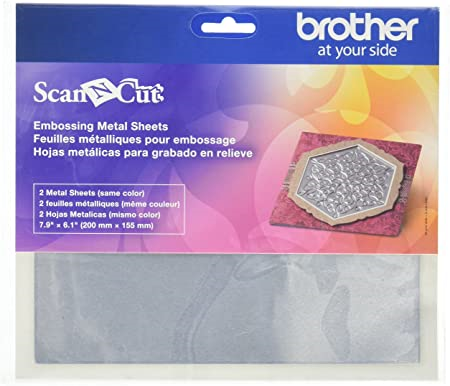 Brother CAEBSSMS1 Embossing Silver Metal Sheets
