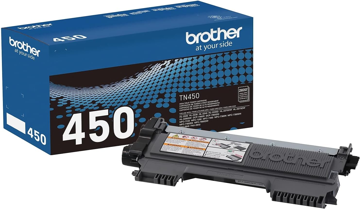 Brother Genuine High Yield Toner Cartridge, TN450