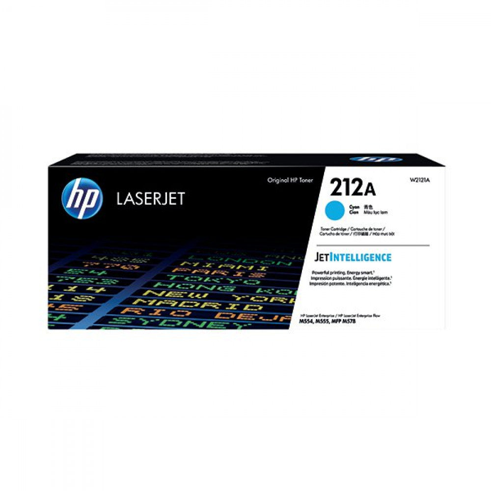 HP Genuine OEM (W2121A) HP212A Cyan Toner Ctg (4.5K Yld)