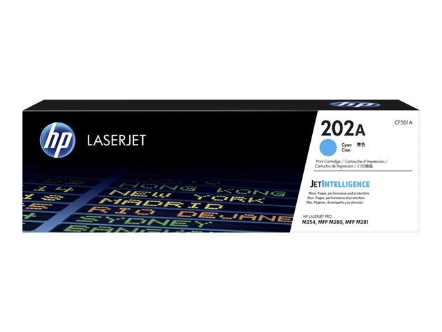 HP202A Cyan Toner 1.3K YLD MFP M281fdw, M254dw