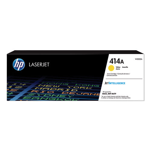 HP Genuine OEM W2022A (HP414A) Yell Toner Cartridge 2.1K YLD