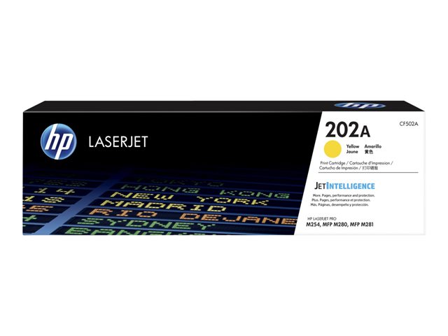 HP202A Yellow Toner 1.3K YLD MFP M281fdw, M254dw