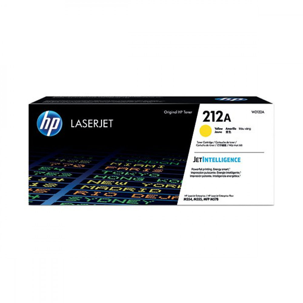 HP Genuine OEM (W2122A) HP212A Yellow Toner Ctg (4.5K Yld)