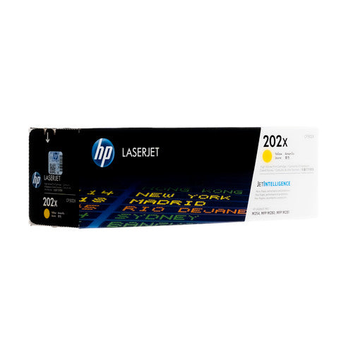 HP202X High Yield Yellow Toner 2.5K YLD MFP M281fdw, M254dw