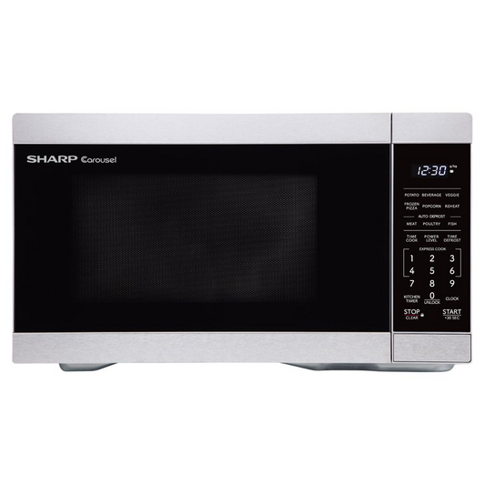 SHARP SMC0962KSC Carousel? Countertop Microwave Oven 0.9 cu. ft. 900W Stainless Steel