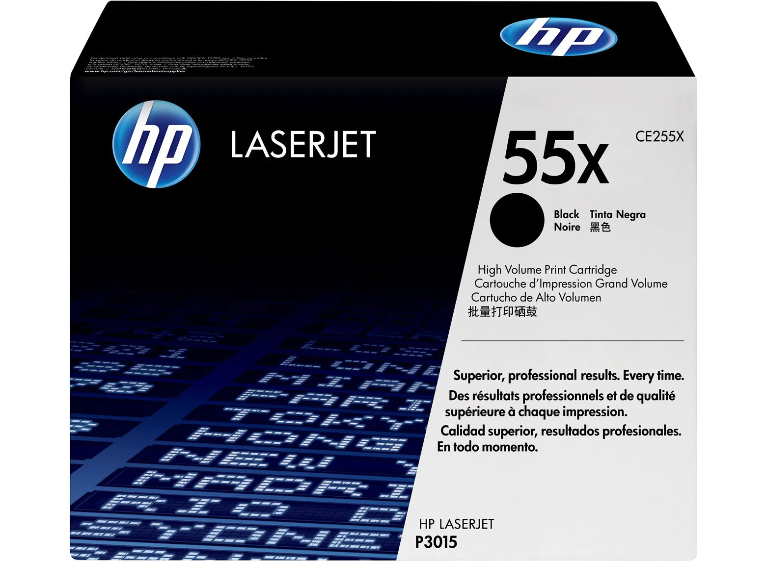 HP 55X Hi-Yld Black Toner Ctg for LJ M525/P3015 (12.5K YLD)