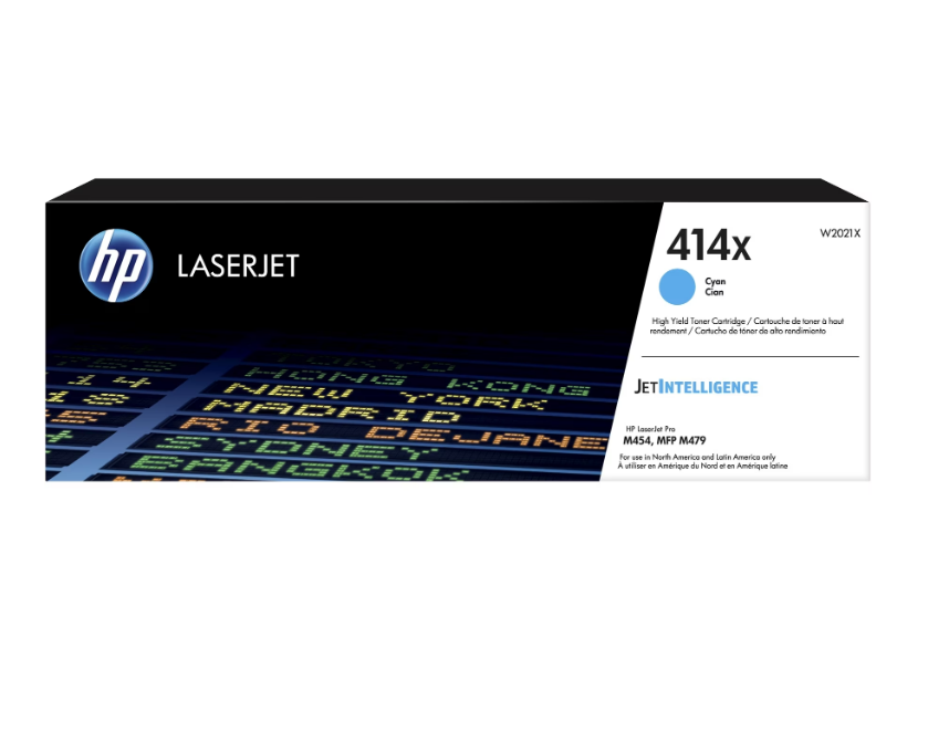 HP Genuine OEM W2021X (HP414X) High Yld Cyan Toner 6K YLD