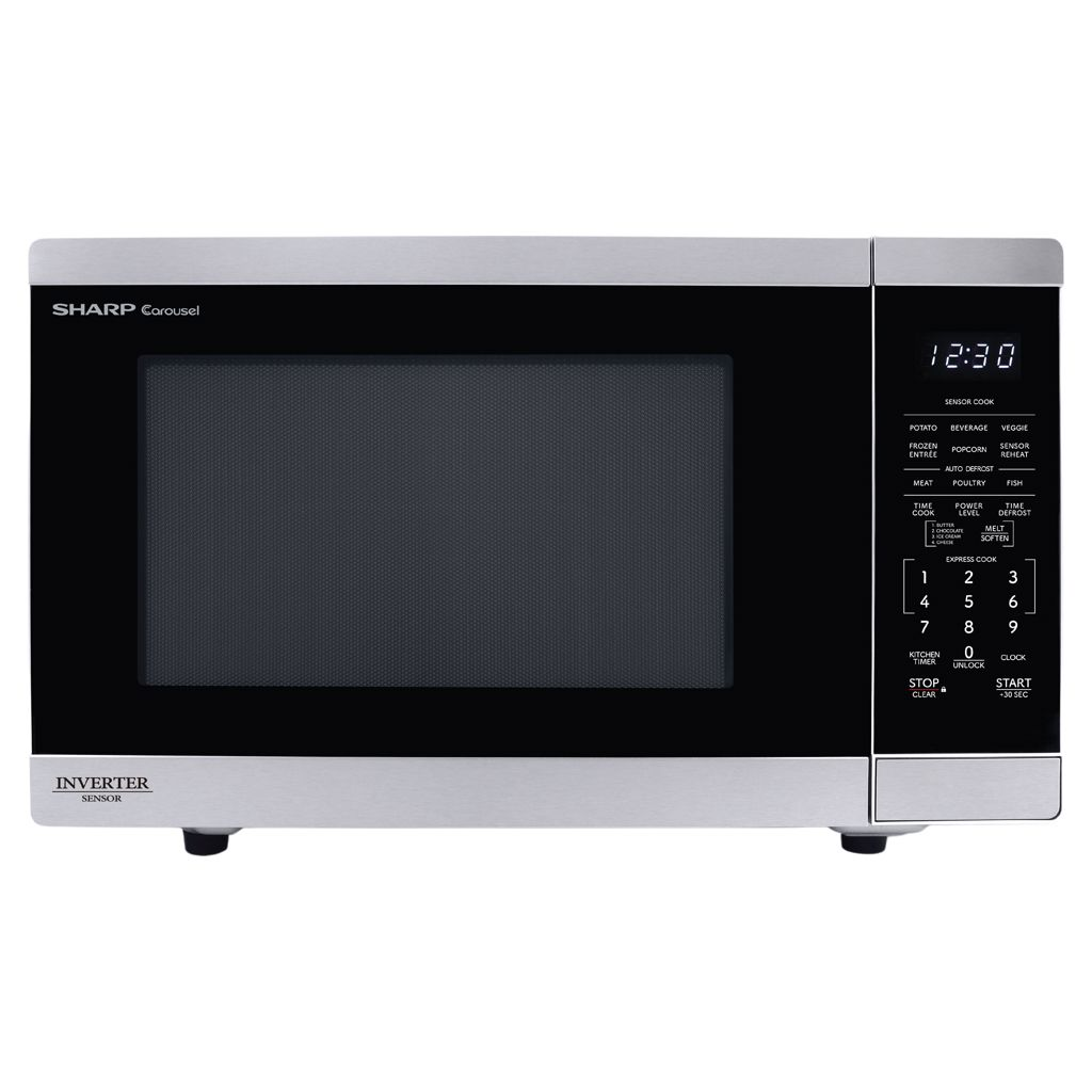SHARP SMC1464KSC Carousel® Countertop Microwave Oven with Inverter Technology 1.4 cu. ft. 1100W Stainless Steel