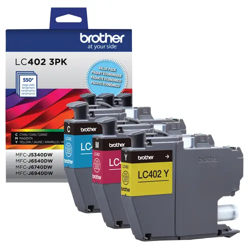 Brother Genuine LC4023PKS 3-Pack of Standard Yield