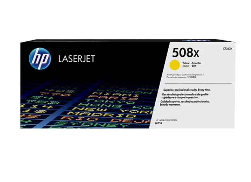 HP 508X High Yld Yellow Toner (9.5K YLD) M553/M577 Series