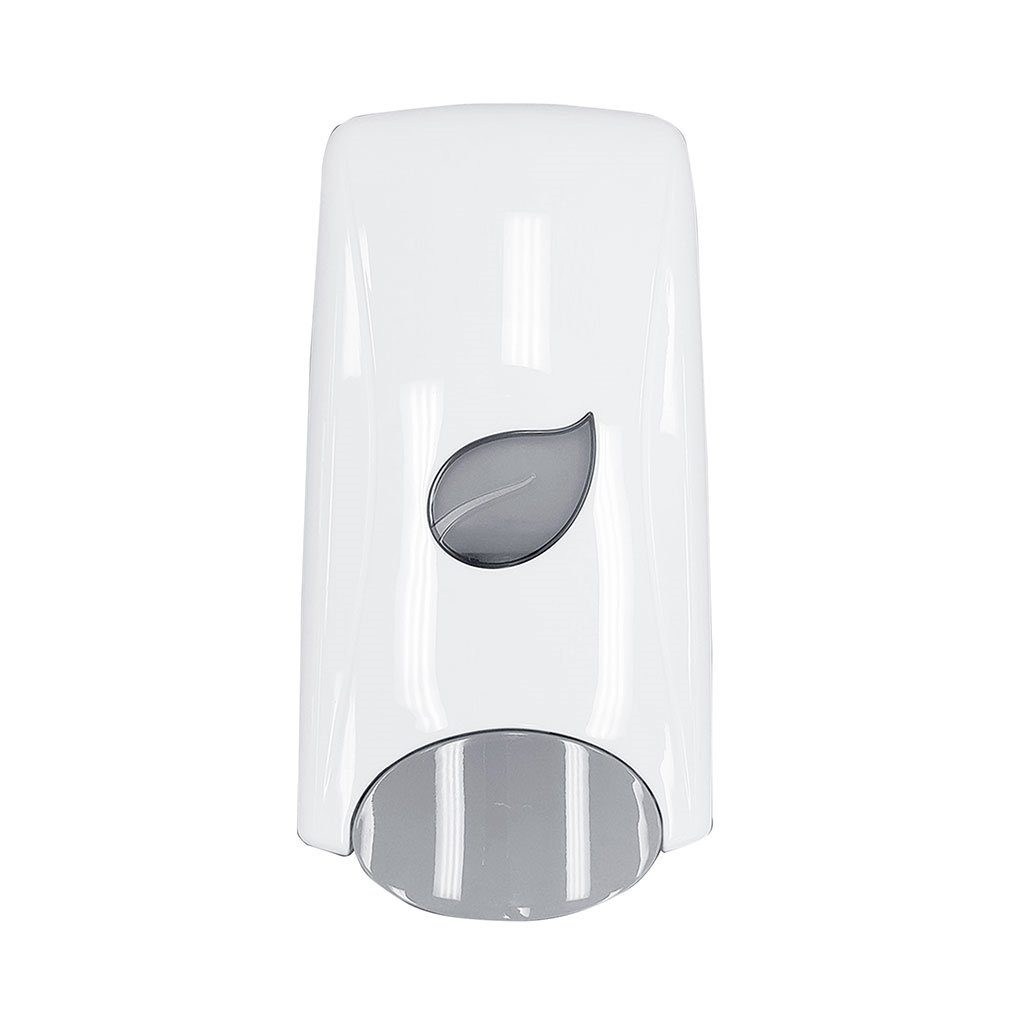 Liquid / Lotion Bulk Soap Dispenser with Refillable Bottle (White)