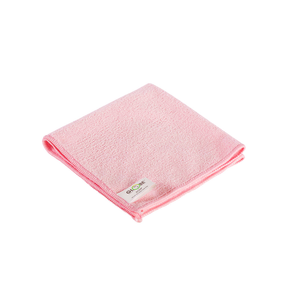 16"x16" Microfiber Cloth 240GSM Pink (Pack of 10)
