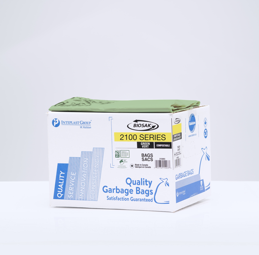 17 X 17.50  Green 200 bags Compostable