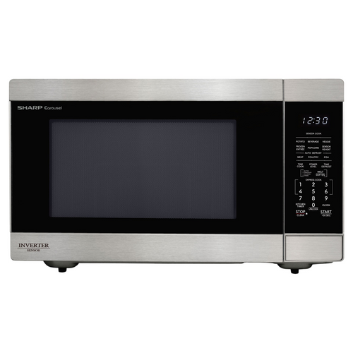 SHARP SMC2264KSC Carousel® XL Countertop Microwave Oven with Inverter Technology 2.2 cu. ft. 1200W Stainless Steel