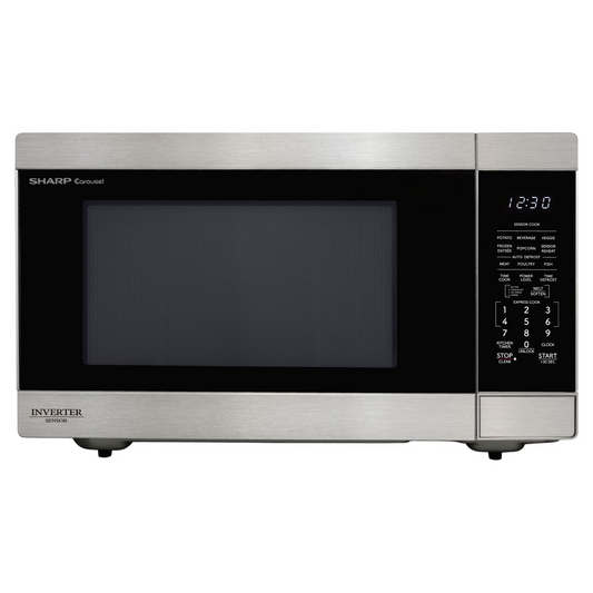 SHARP SMC2264KSC Carousel? XL Countertop Microwave Oven with Inverter Technology 2.2 cu. ft. 1200W Stainless Steel