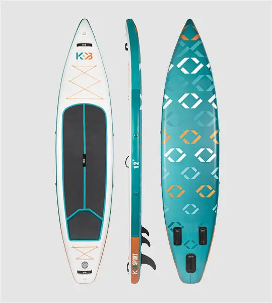 K&B Sport - Touring Inflatable Paddle Board 12' - White