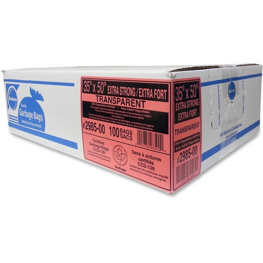 298500 Clear Ultra Bags 35x50 Extra Strong 100s