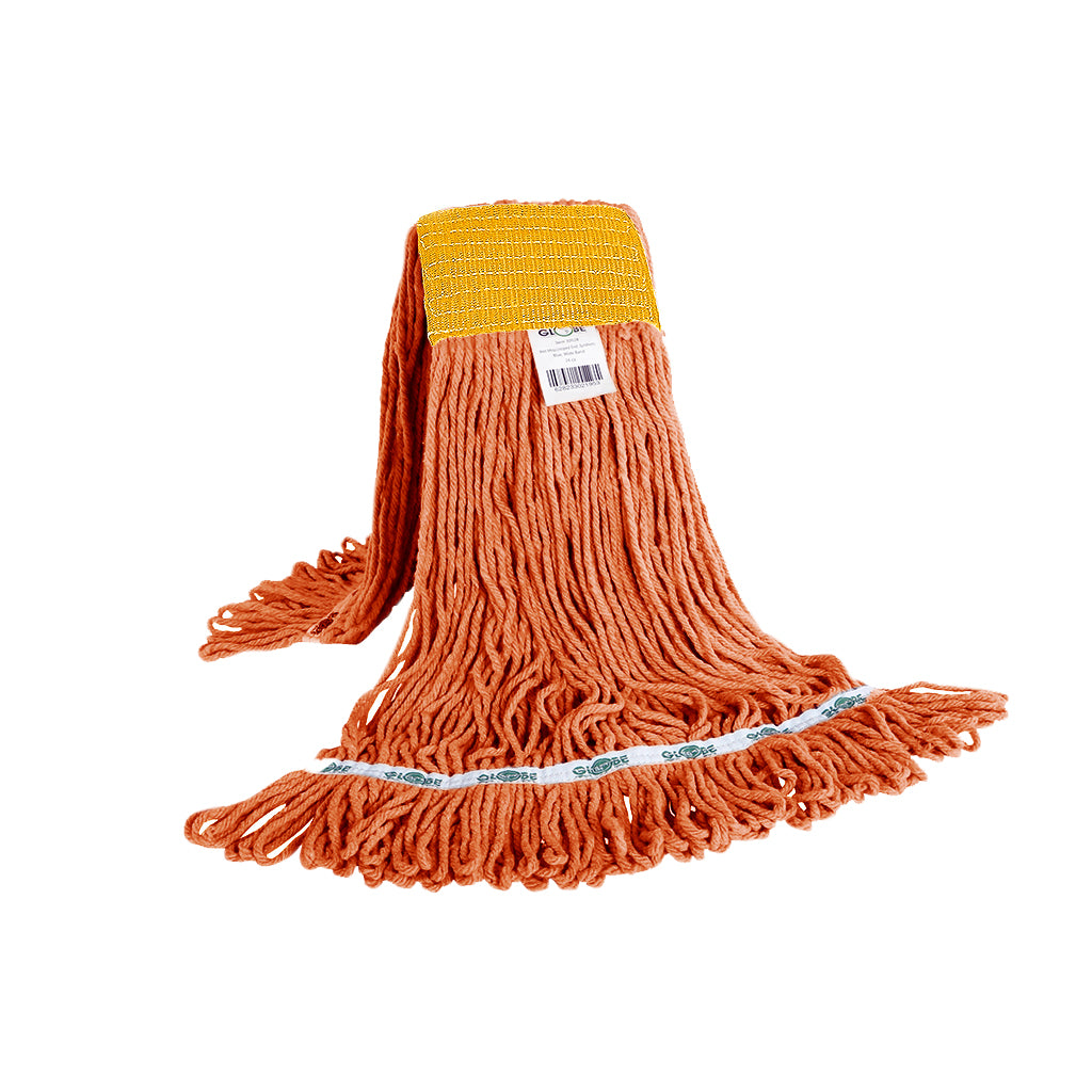 Syn-Pro® Synthetic Looped End Wet Mop Wide Band Orange 24oz