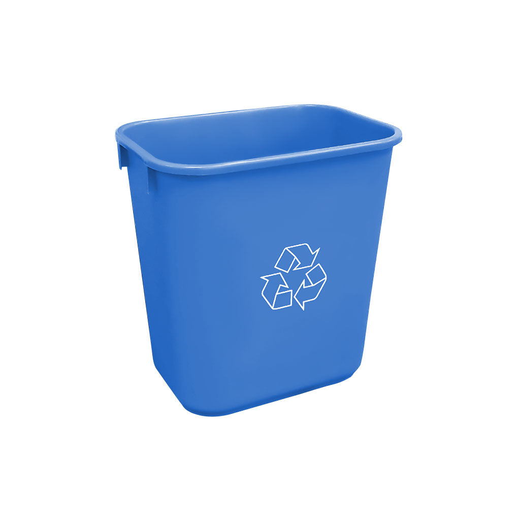 Soft Wastebasket 26L Blue Recycling