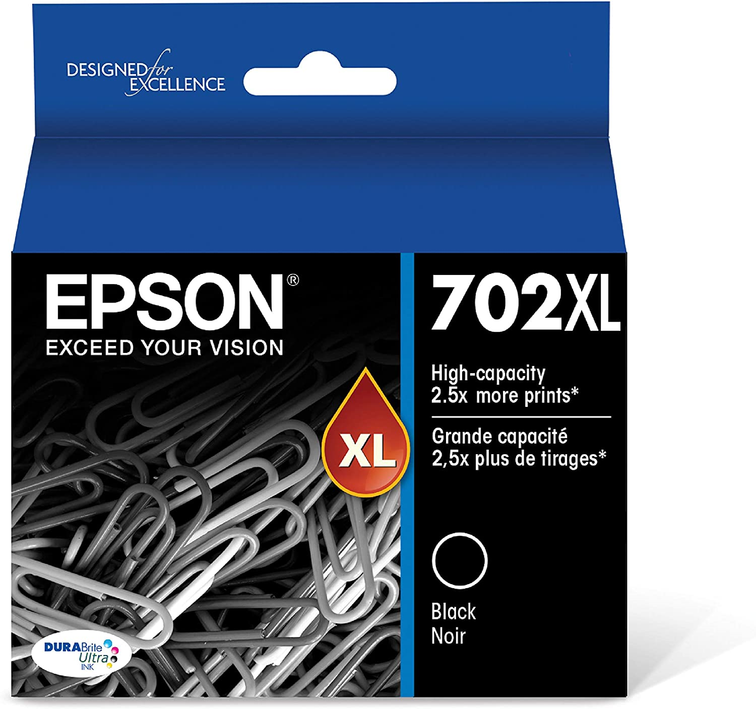 T702XL120-S Epson T702 HC  Black Original Ink Cartridge