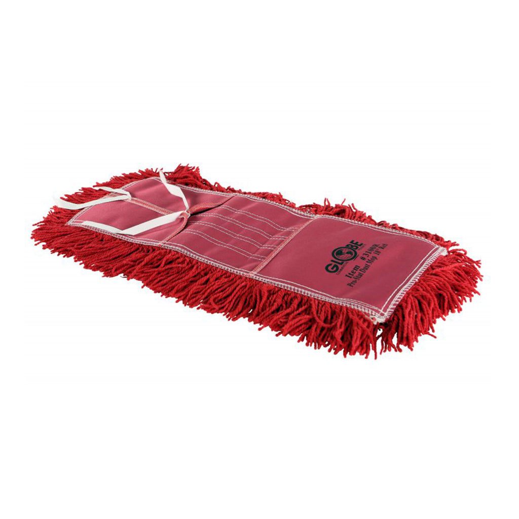 Pro-Stat® Dust mop head 18" x 5" Red Tie-On