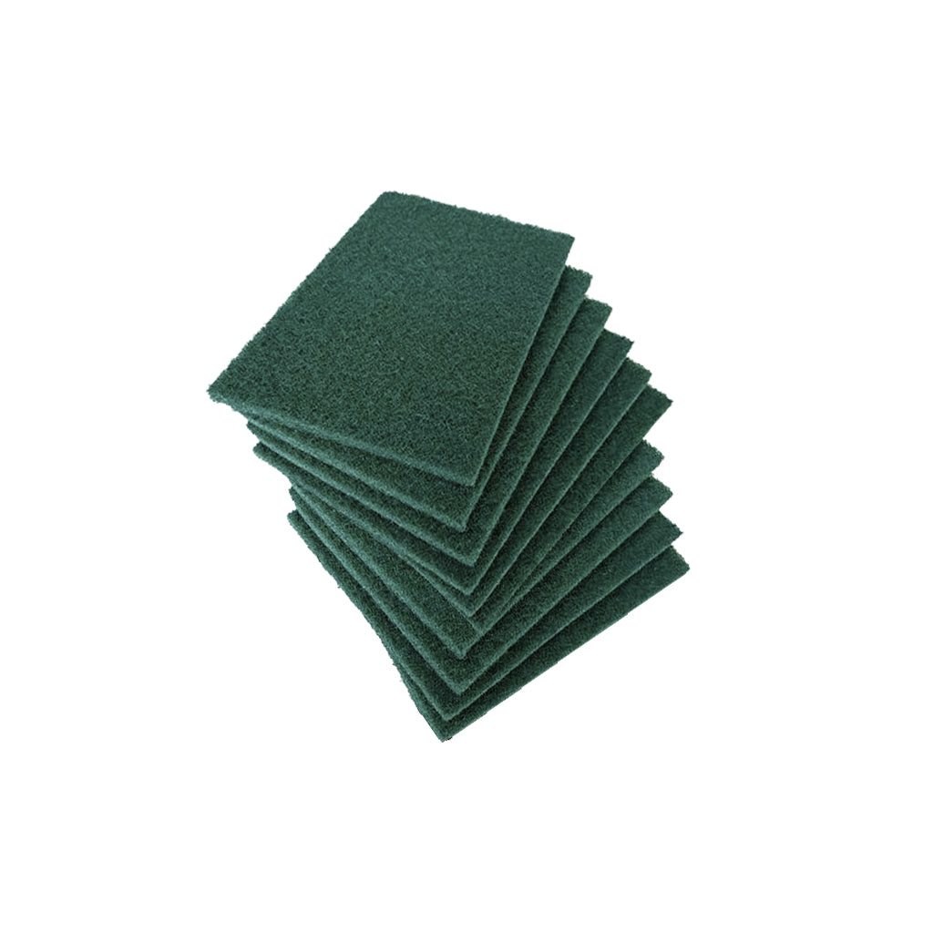 6"x9" H.D. Green Scouring Pad 10-EAk