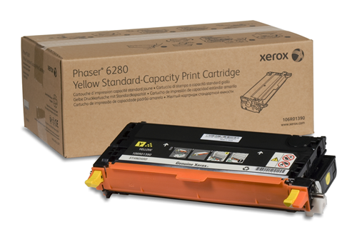 106R01390 Yellow Standard Capacity Print Cartridge, Phaser 6280