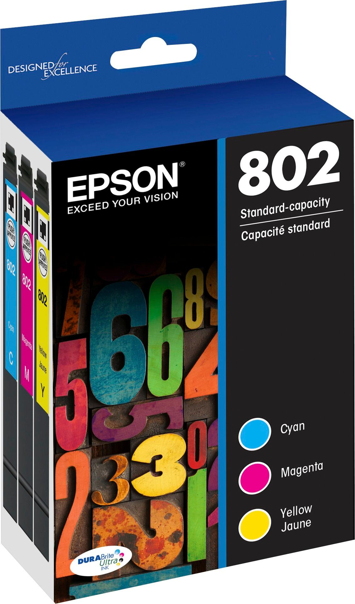 T802520S Epson 802 Color Original Ink Cartridge