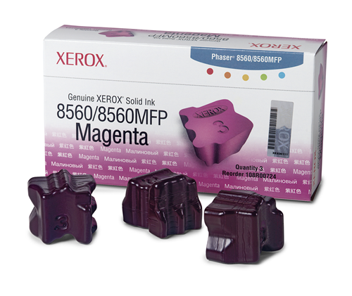 108R00724 Genuine Xerox Solid Ink Magenta, Phaser 8560/8560MFP (3 Sticks)