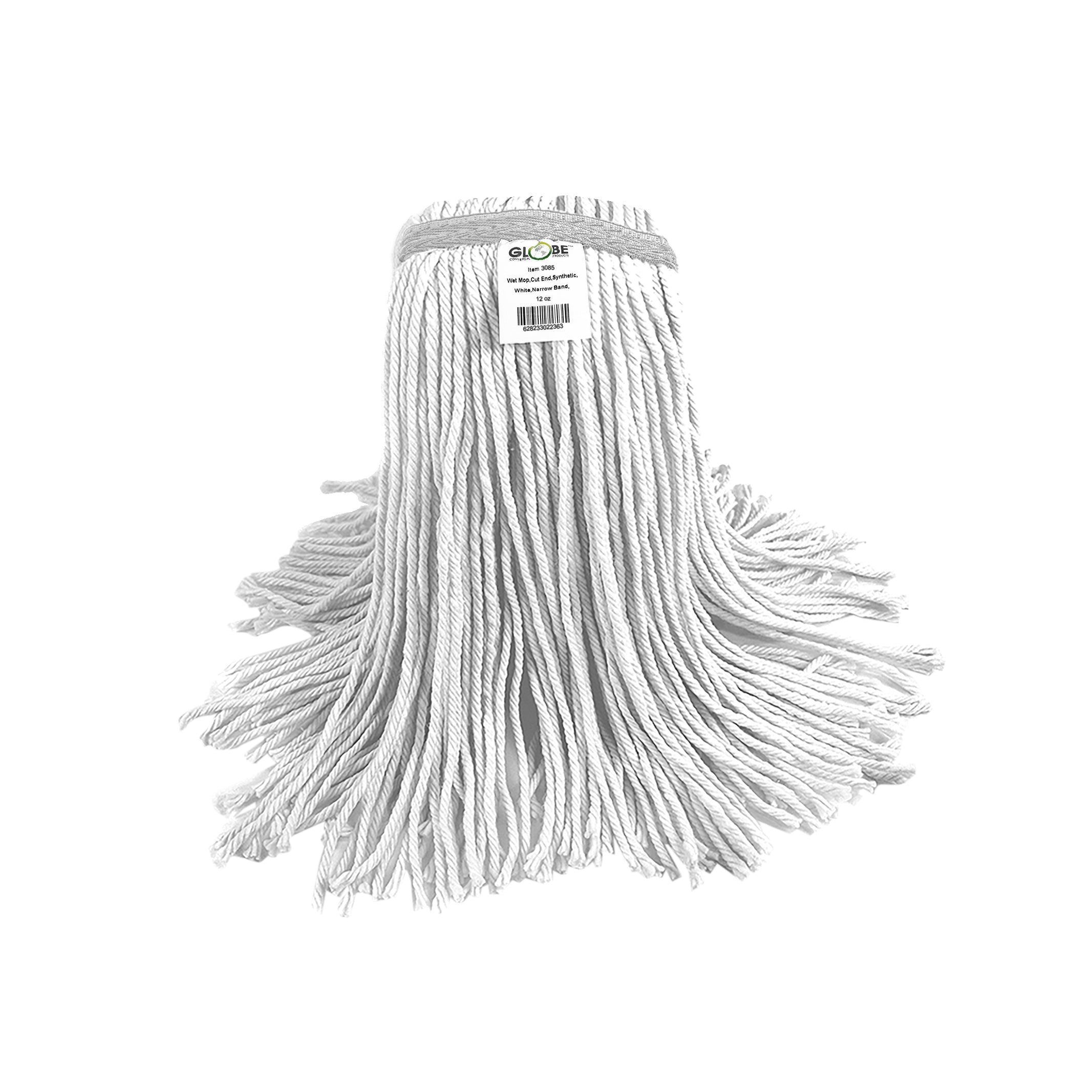 Syn-Pro® Synthetic Wet mop Narrow Band 16oz Cut End White