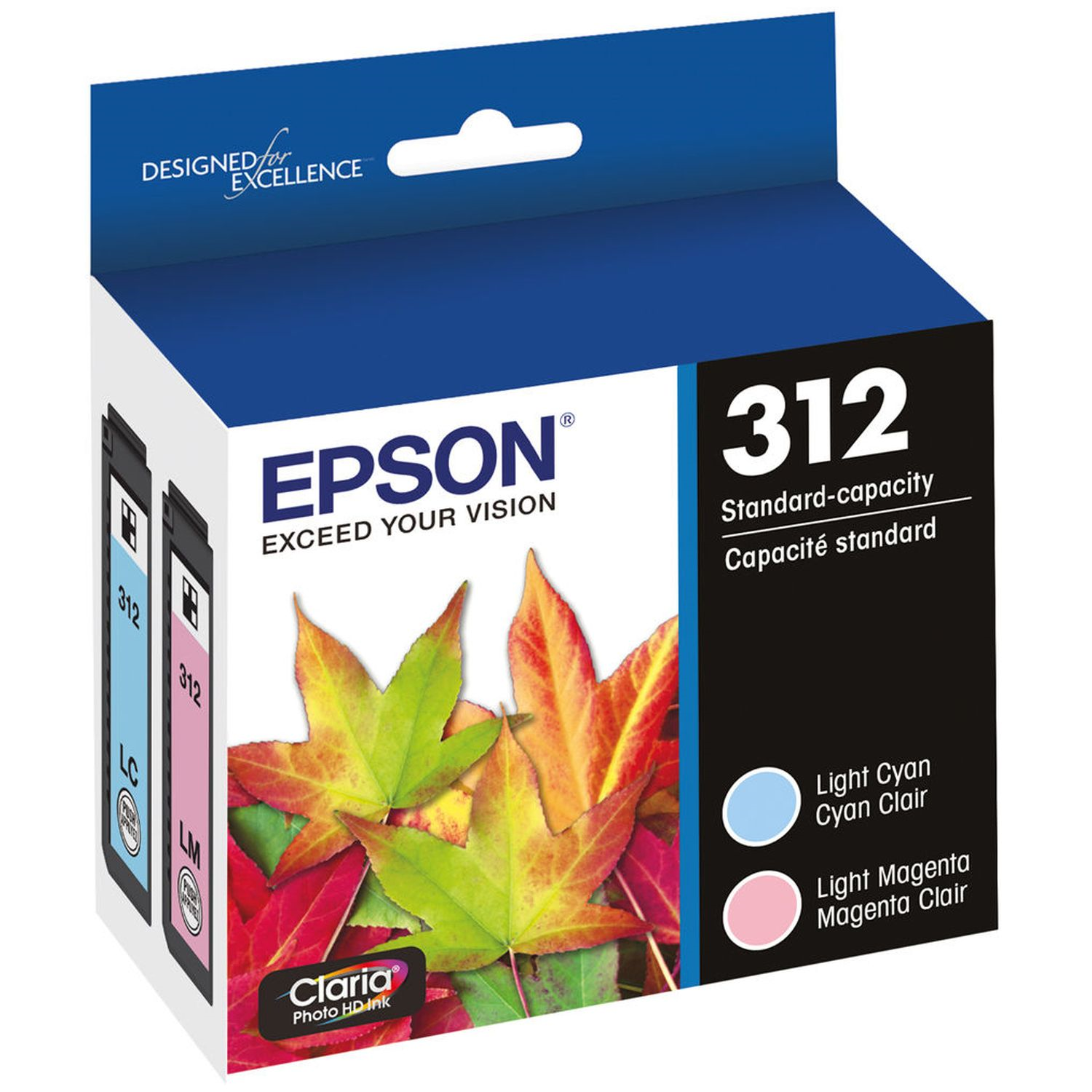 T312922S Epson 312 LITE Cyan/LITE Magenta Combo Original Ink Cartridge