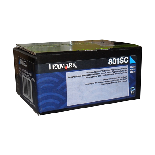 Lexmark CX310,410,510 Cyan Return Program 2K Toner Cartridge