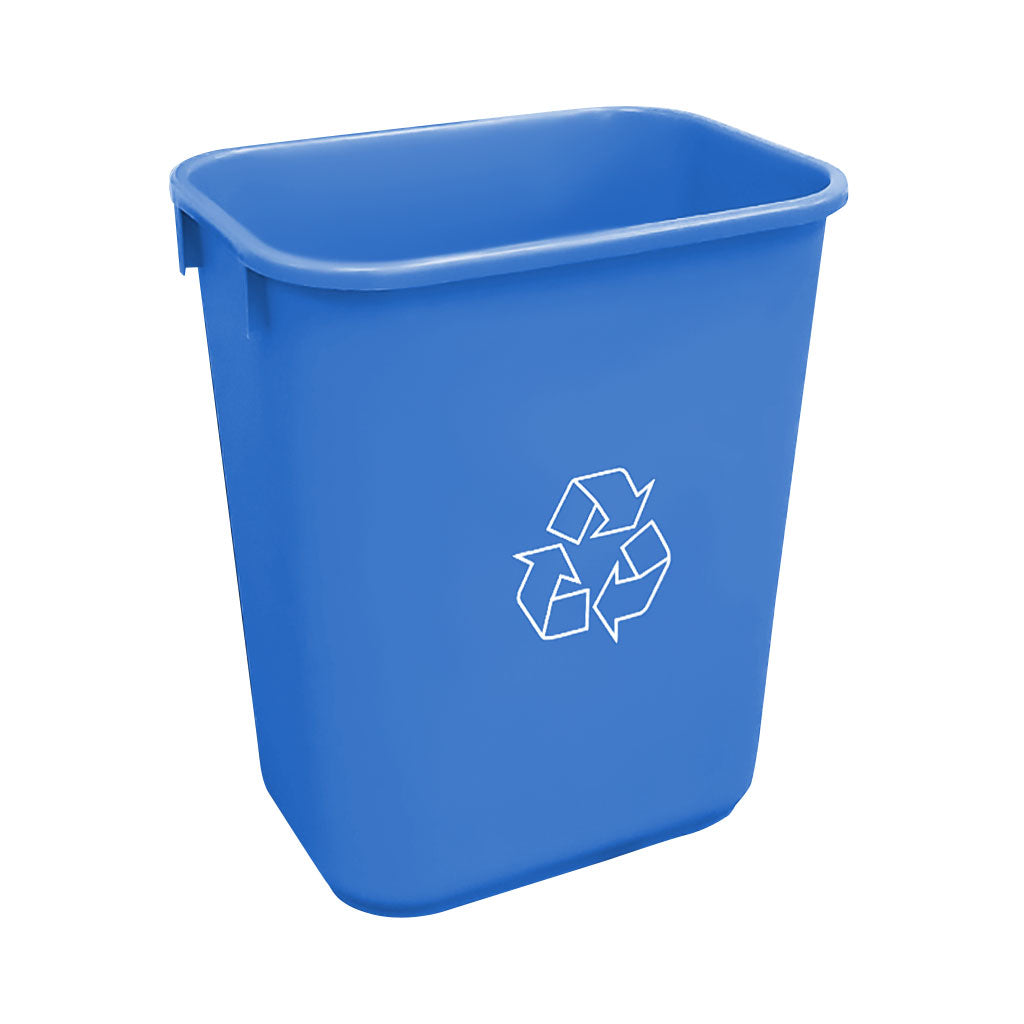 Soft Wastebasket 39L Blue Recycling