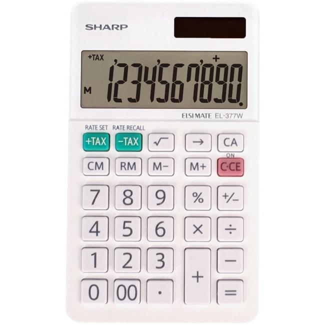 SHARP EL377WB 10-Digit Display Desktop Calculator