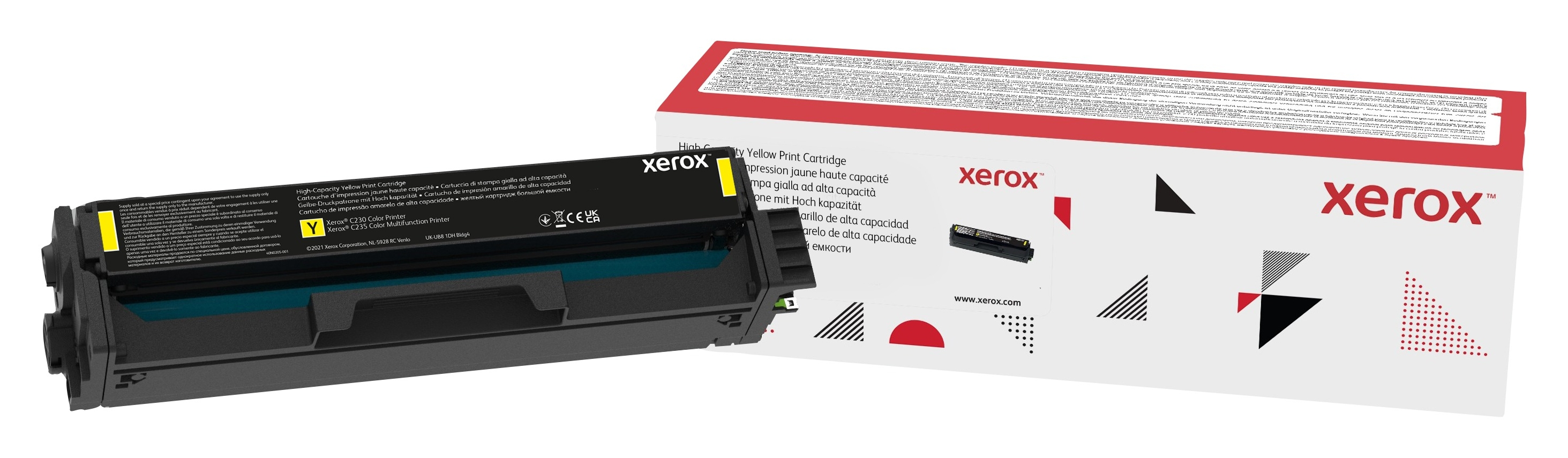 006R04394 Genuine Xerox Yellow High Capacity Print Cartridge, Xerox C230/C235 Color Printer/Multifunction