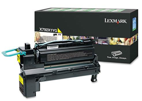 Lexmark X792 Yellow Return Programme 20K Print Cartridge Part no.: X792X1YG