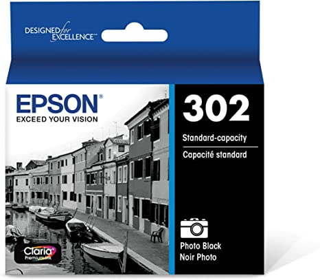 T302120S Epson 302 Photo Black Original Ink Cartridge